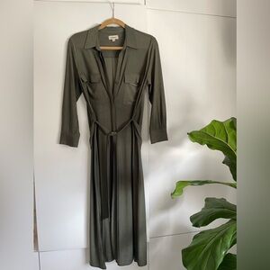 L’agence worn once olive green dress